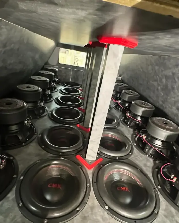 Large custom subwoofer enclosure build