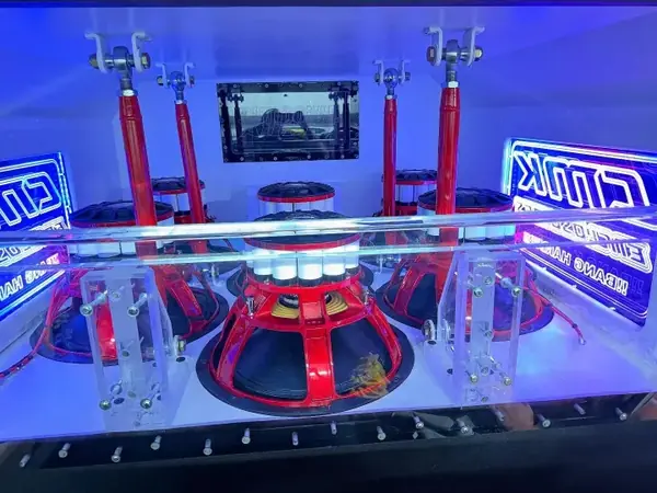 CMK car audio fabrication closeup